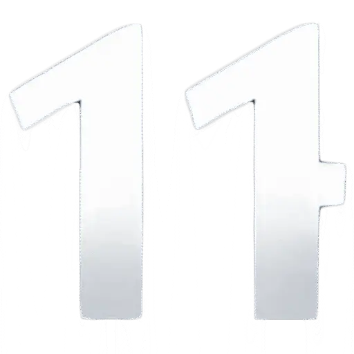 11Fi Logo in Weiß