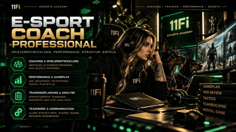 11Fi E-Sport Coach Professional Ausbildung – Coaching und Spielerentwicklung